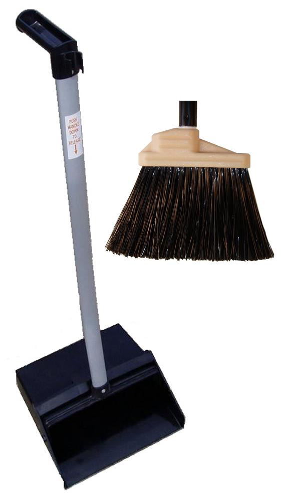 (image for) Plastic Lobby Dust Pan, Ergonomic Handle, case of 6